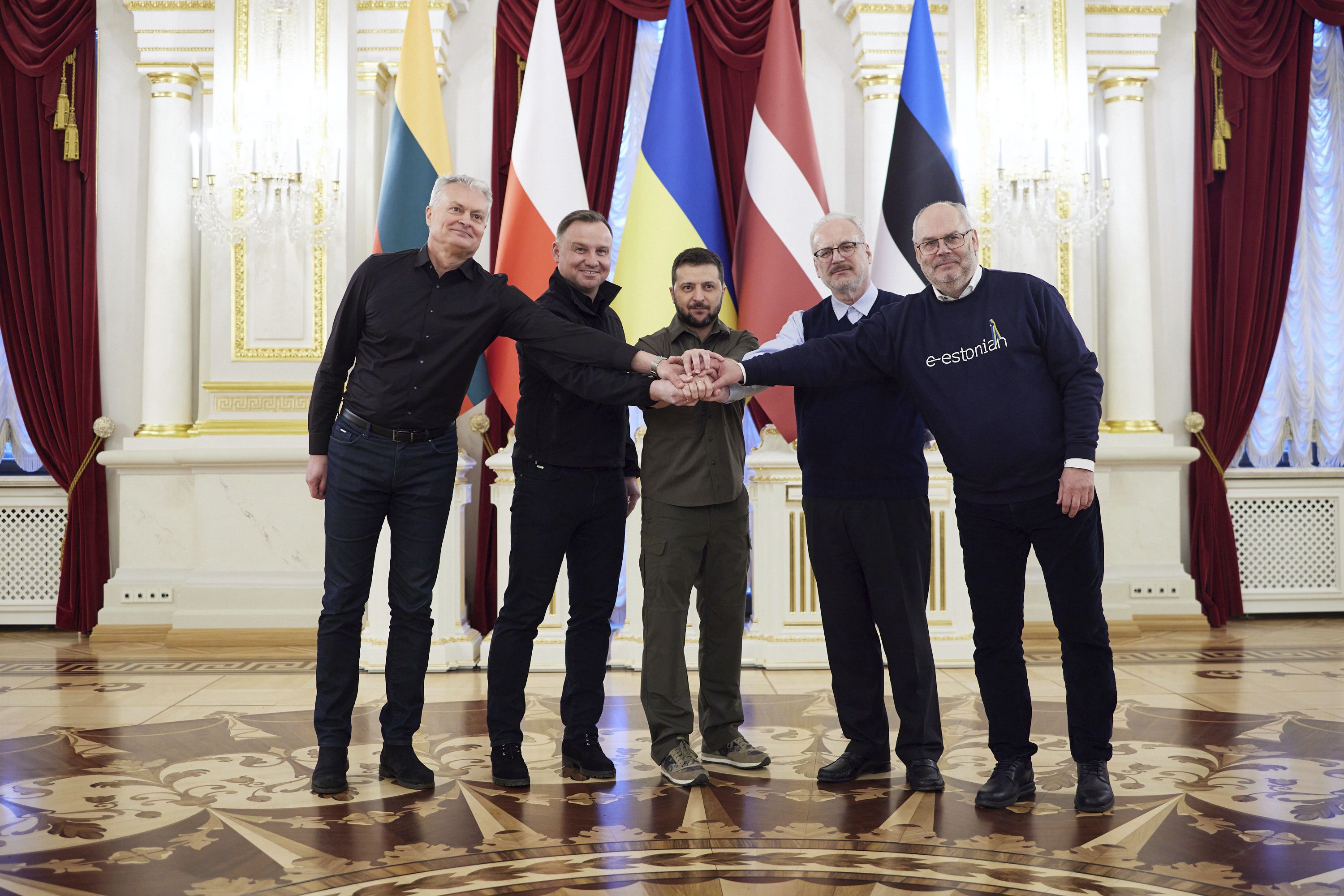 Od początku rosyjskiej inwazji na pełną skalę Andrzej Duda wspiera Ukrainę i Ukraińców / © Associated Press