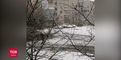 Шостку засипало першим снігом