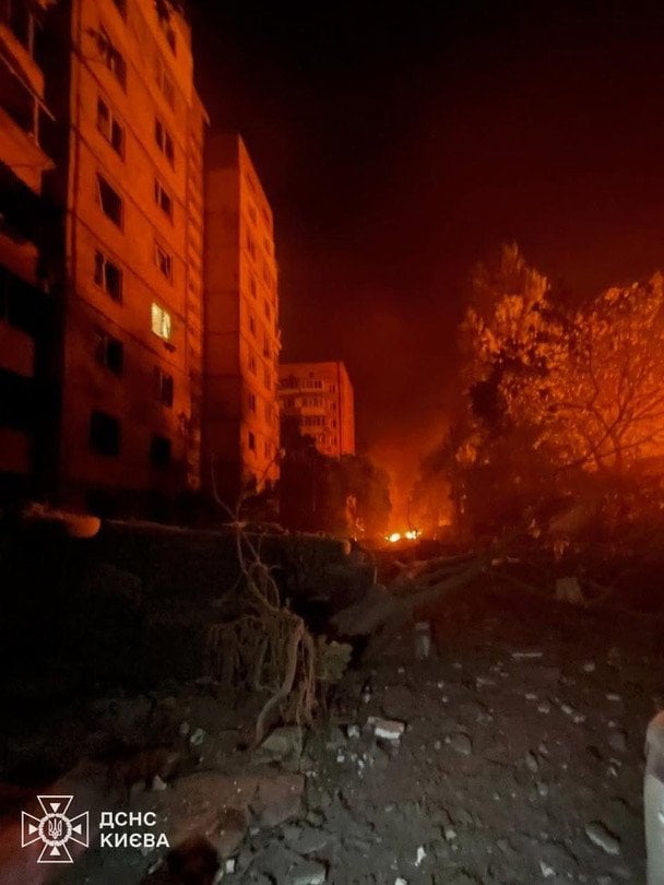 The aftermath of the attack on Kyiv, June 2