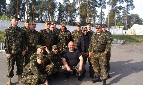 Александр Разумов на учебной базе "Правого сектора"