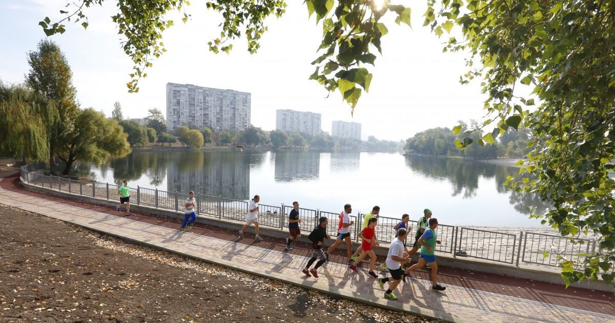 Брати Клички на ранковій зарядці / © УНІАН