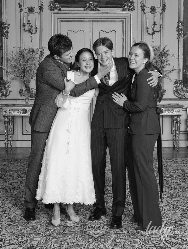 Принц Крістіан, принц Вінсент, принцеса Жозефіна та принцеса Ізабелла / © Данська королівська родина/Instagram