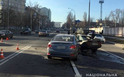 Тройное ДТП с погибшим в Киеве вызвал водитель, который не уступил дорогу