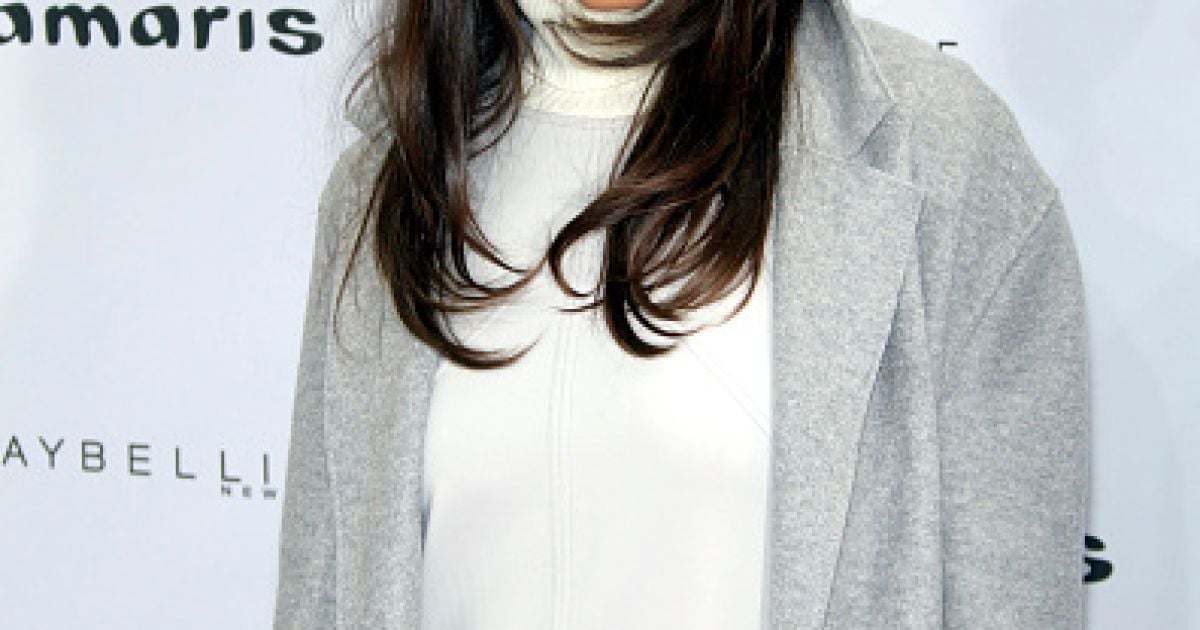 Кэти Холмс на фэшн-шоу немецкого бренда Marc Cain в Берлине