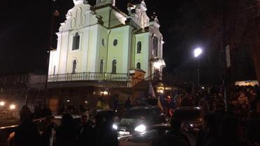 блокування суду, де перебуває Насіров / © Алина Денисенко / Facebook