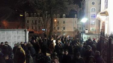 блокування суду, де перебуває Насіров_3 / © Facebook/Автомайдан