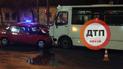 У Києві "Жигулі" протаранили маршрутку з пасажирами. Є постраждалі