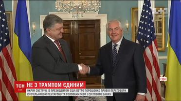 У США Порошенко провів переговори із очільником Пентагону та головою МВФ