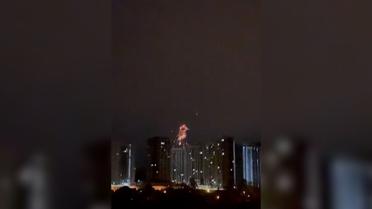 У Міноборони показали, як українська ППО збивала ворожі дрони над Києвом