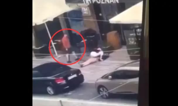 Вбивство у центрі Познані / © скриншот з відео