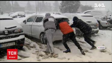 Новости мира: Великобритания, Испания и Франция страдают от сильных снегопадов