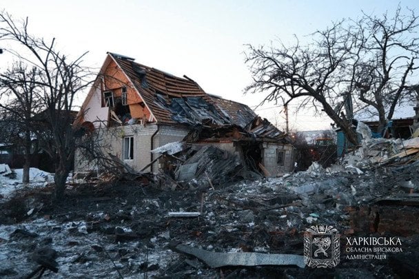 Guided aerial bomb attack on Kharkiv, January 19 / © Oleh Synehubov / © Олег Синєгубов