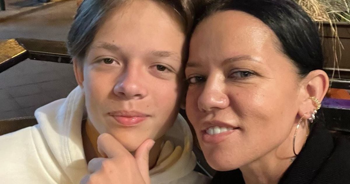 Ірина Горова з сином Андрієм