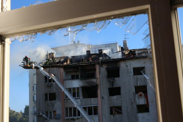 Наслідки ракетного удару по Львову 15 серпня / © facebook/Андрій Садовий