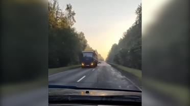 Появилось видео колонны "вагнеровцев" в Беларуси