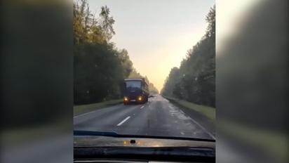 Появилось видео колонны "вагнеровцев" в Беларуси