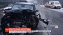 В Киеве на Столичном шоссе лоб в лоб столкнулись два автомобиля, есть погибший