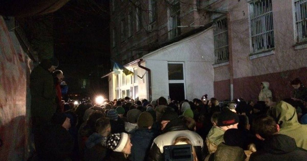 Блокування Солом'янського суду _1 / © ТСН.ua/Максименкова Мария