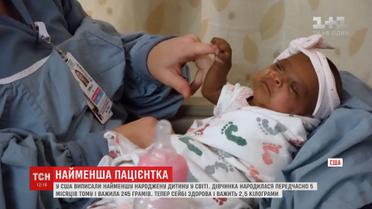 Найменшу в історії дитину виписали з лікарні в американському Сан-Дієго