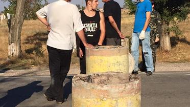 В Крыму стартовала бессрочная блокада полуострова. / © facebook.com/ayder.muzhdabaev