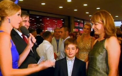 Михаил Саакашвили показал красавицу-жену и младшего сына