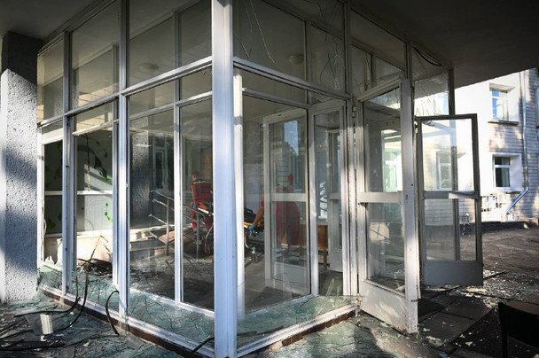 Повреждена областная клиническая больница