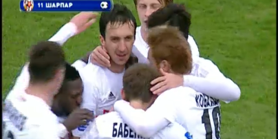 Волынь - Заря - 1:0. Видео гола Шарпара
