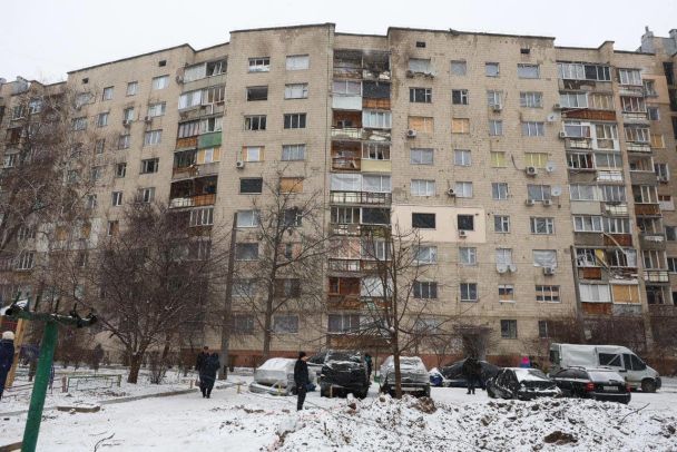 Руйнування у Вишневому після ракетної атаки 2 січня / Фото: Київська ОВА