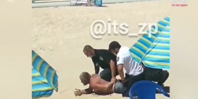 В курортной Кирилловке мужчина разгуливал по пляжу с гранатой