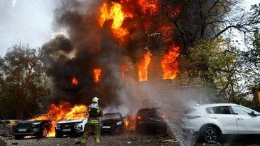 атака на Національну академію наук Київ пожежа в НАНУ_3 / © Радіо Свобода