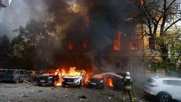 атака на Національну академію наук Київ пожежа в НАНУ_2 / © Радіо Свобода