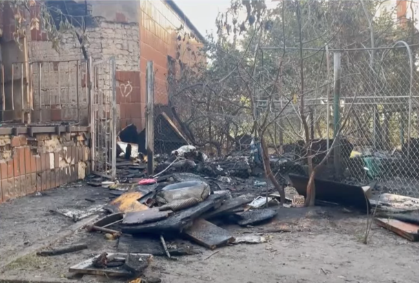 Последствия пожара в "Котохате" на столичных Теремках/Фото: скриншот