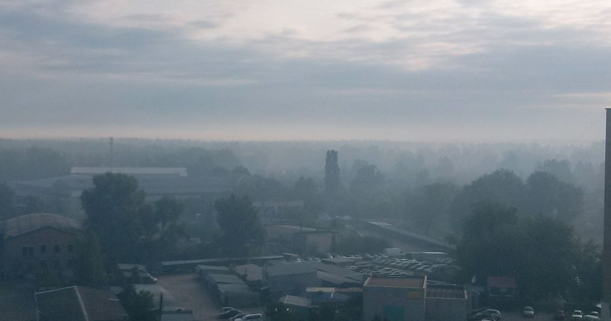 ДВРЗ затянуло дымом