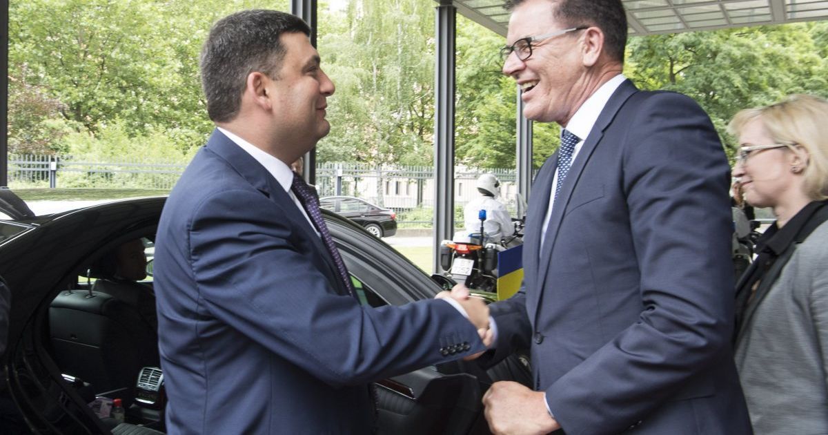 Володимир Гройсман і Герд Мюллер