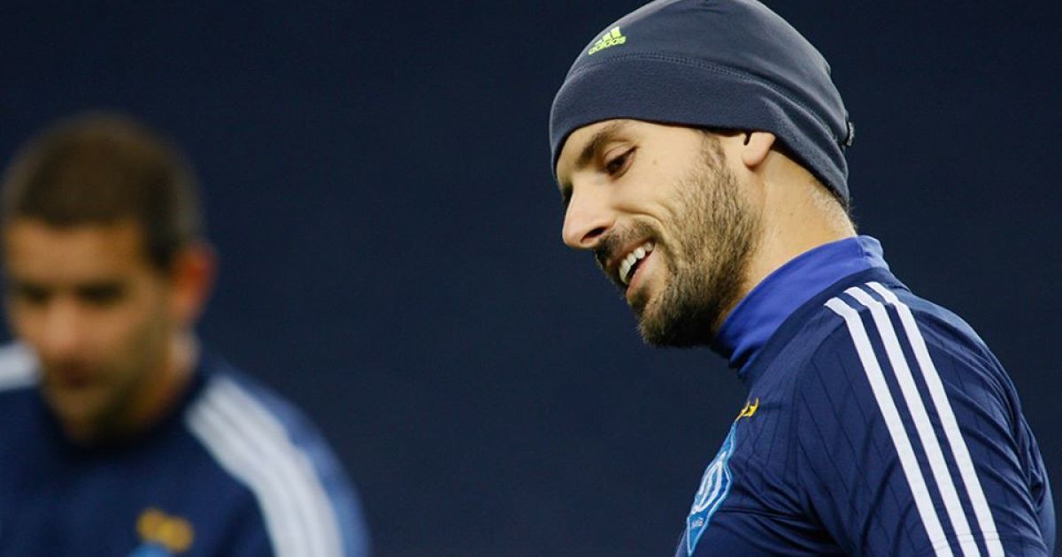 "Динамо" потренировалось на "Драгау". / © ФК Динамо Киев