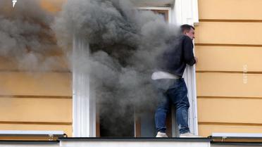 атака на Національну академію наук Київ пожежа в НАНУ_5 / © Радіо Свобода