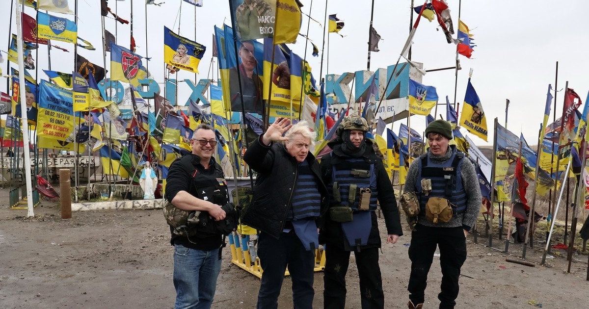 Борис Джонсон в Україні. Фото: Андрій Андрієнко