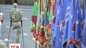 Во время репетиции Марша Независимости на Крещатике в Киеве