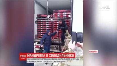 Ледь живого іранця серед вантажу помідорів виявили українські прикордонники на Буковині