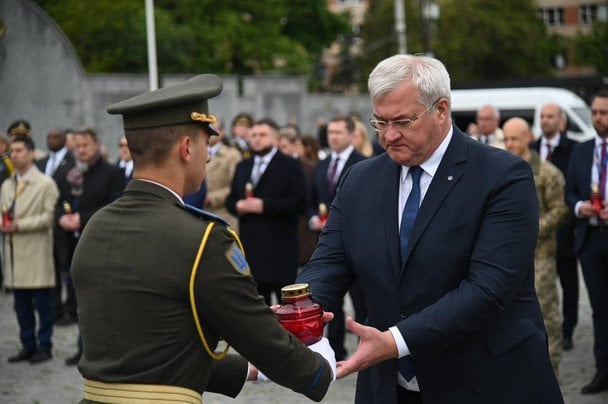 Андрей Сибига во Львове 9 мая / © МИД Украины