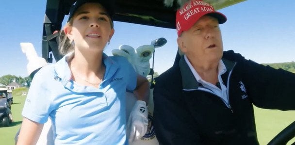 Трамп з Онукою / © скрін з відео
