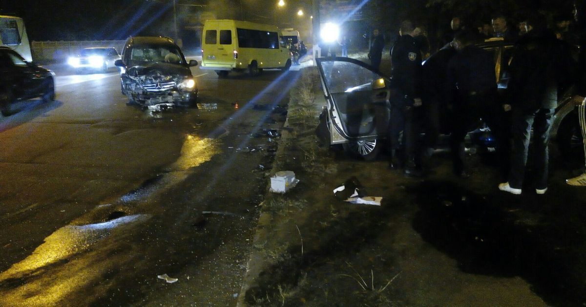 аварія в Білій Церкві з поліцією / © ГУ Национальной полиции в Киевской области