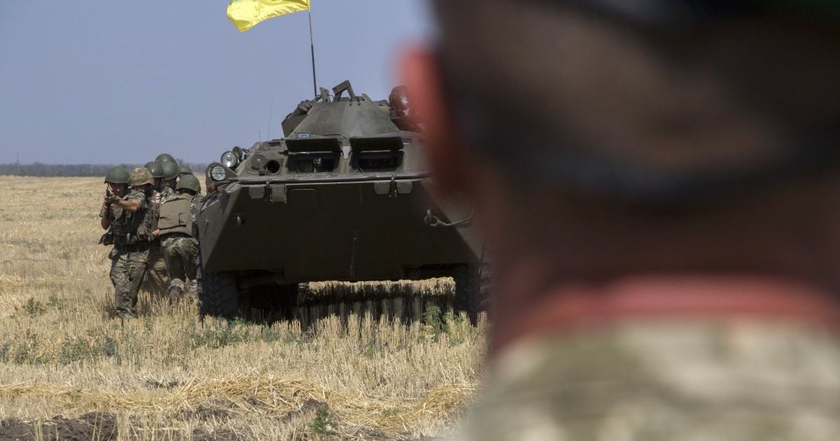 Во время учений Донецкого пограничного отряда