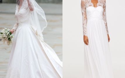 Бути, як Кейт: бренд H&M випустив сукню схожу на весільне вбрання герцогині Кембриджської