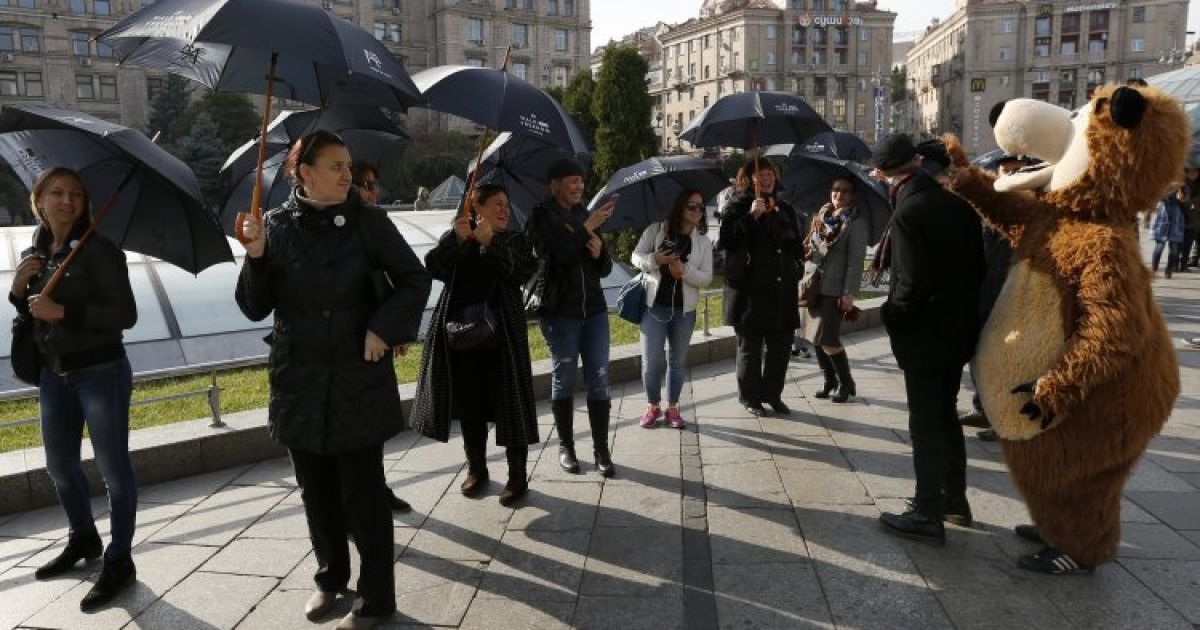 Акція "Walk for Freedom" до дня протидії торгівлі людьми відбулася в Києві / © УНІАН