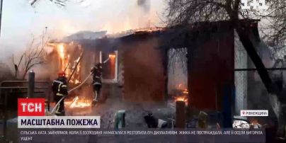 У Рівненській області пенсіонерка намагалася розтопити піч дизпаливом і спалила хату