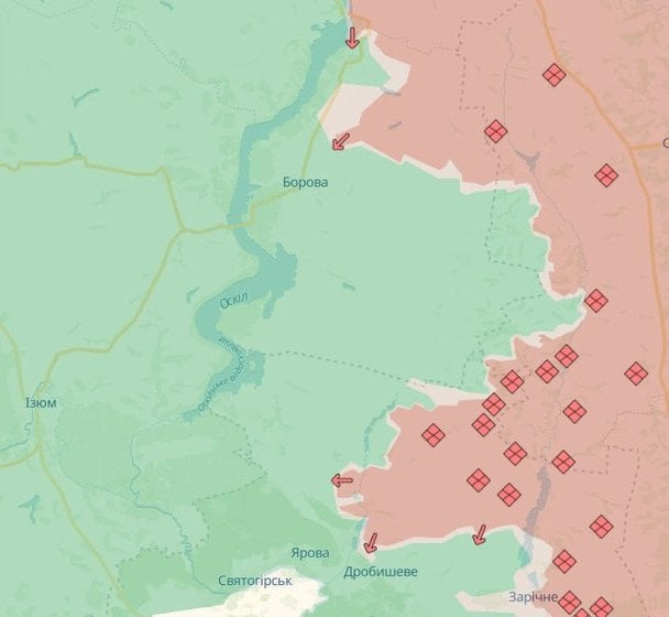 «Зелена» зона свідчить про те, що цю територію Луганщини контролюють ЗСУ