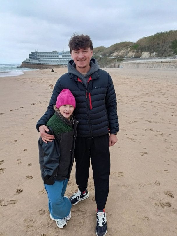 Колишній чоловік Ольги Мартиновської з їхньою донькою / © instagram.com/olga_martynovska