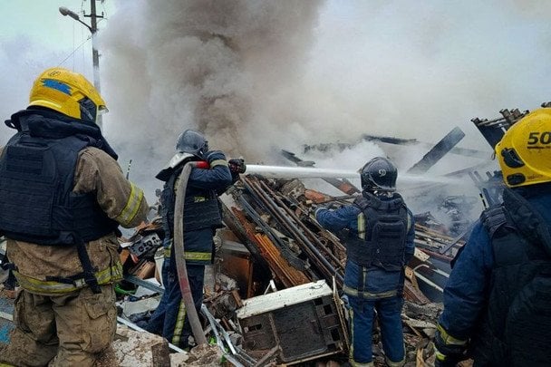  Удар РФ по Чугуєву / ДСНС