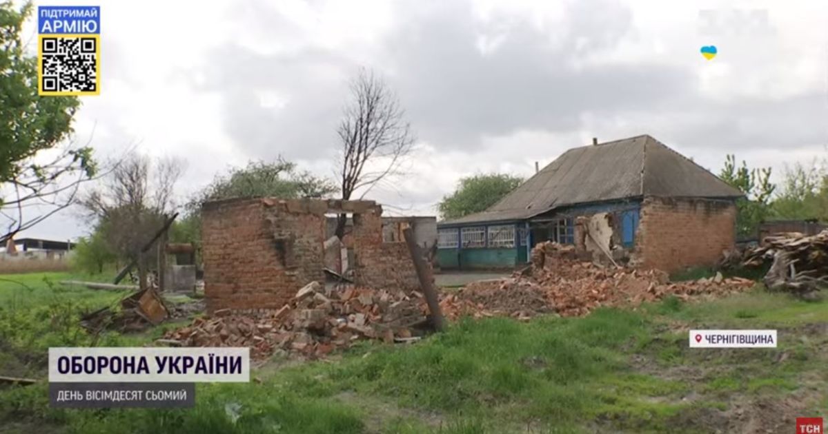 Мешканці села на Чернігівщині, де був укріплений район окупантів, досі бояться виходити на вулиці